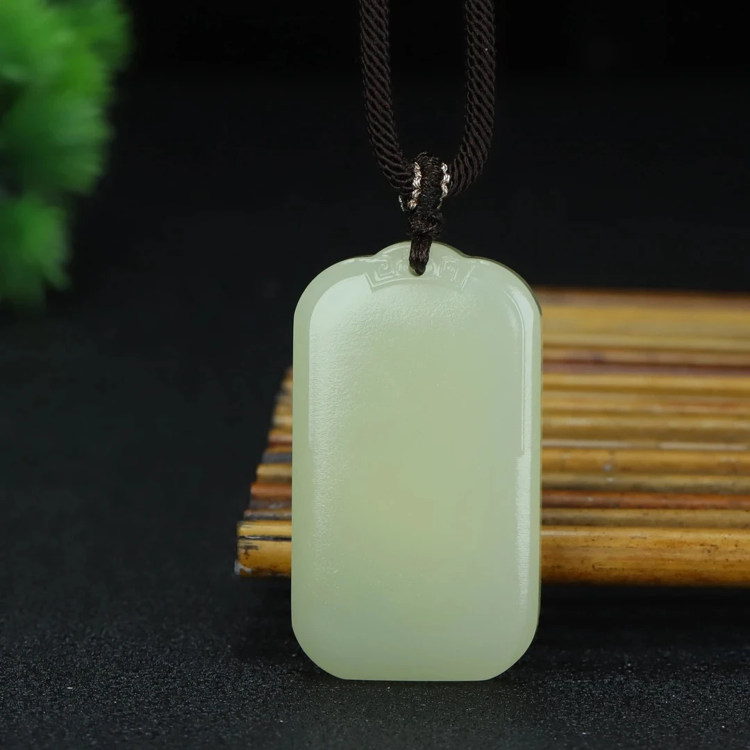 【60*40mm平安牌】有牌头平安无事料子干净带绳子礼盒