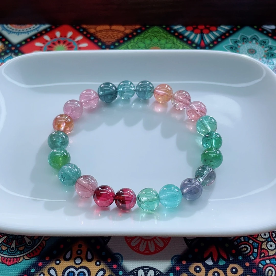 未镶嵌手链碧玺9.6mm左右