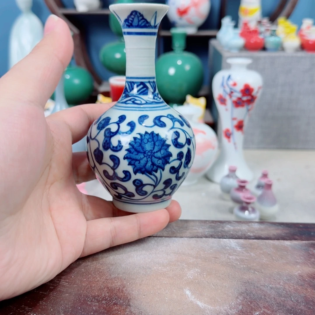 陶瓷手工小花器摆件