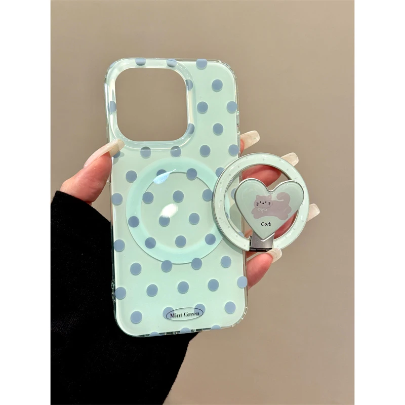 适用苹果iphone16promax个性波点15pro磁吸14支架13ins小众手机壳