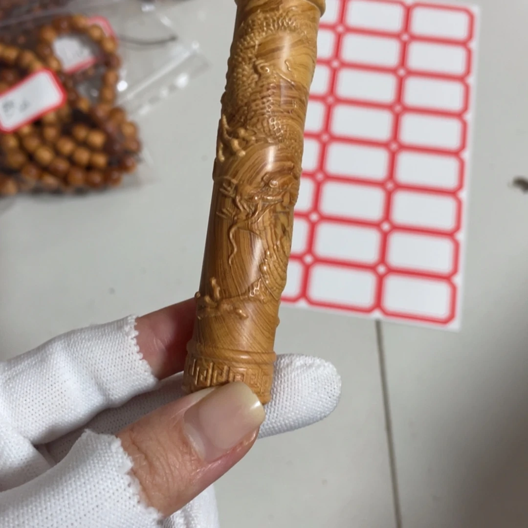 柏木盘龙柱黑油处理