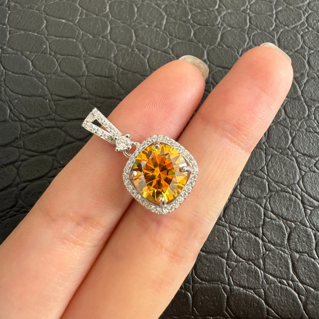 MM-吊坠925银 矿区高订气质满镶女神吊坠配链465