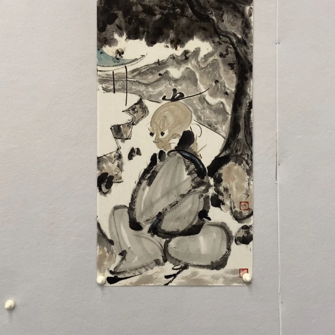 清***开国画墨鱼精品墨鱼精品