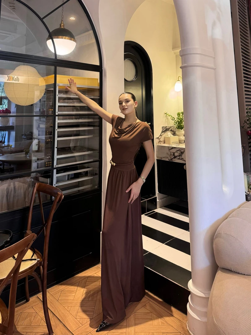 ZAKRA2025最新款显瘦气质时尚法式连衣裙