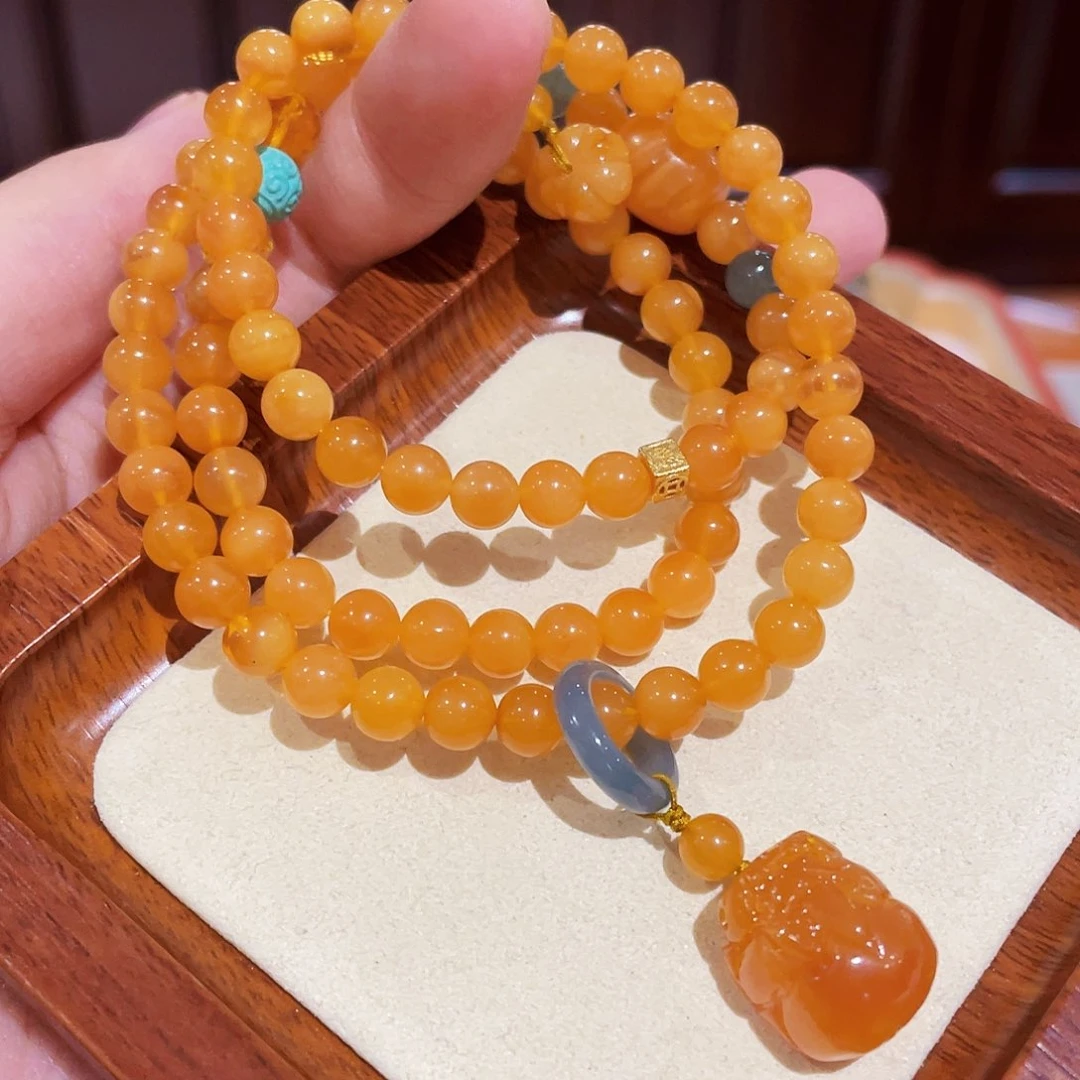 蜜蜡手链未镶嵌手串