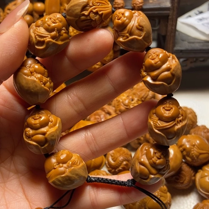 【闪购商品】橄榄核手串/手链清***?包衣弥勒1.89