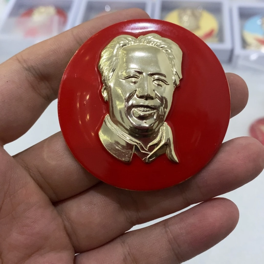 铝99品帽徽漆爷爷正面像