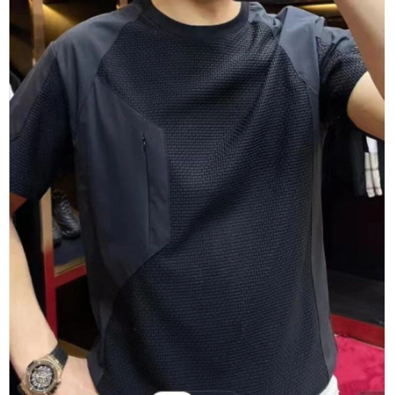 金狐狸美式重磅运动T恤正品高级感弹性短袖男t打底新款速干轻薄