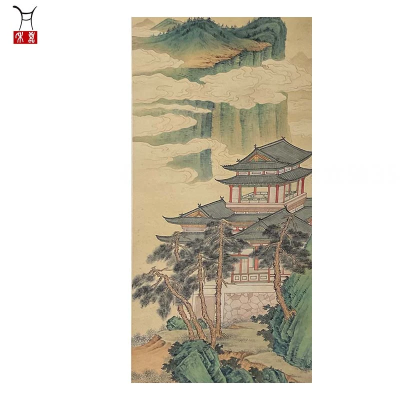 Q1003山水立轴35x85/2.7平尺