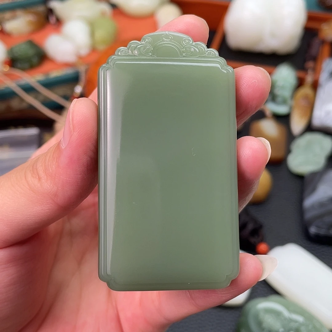 和田玉未镶嵌挂件