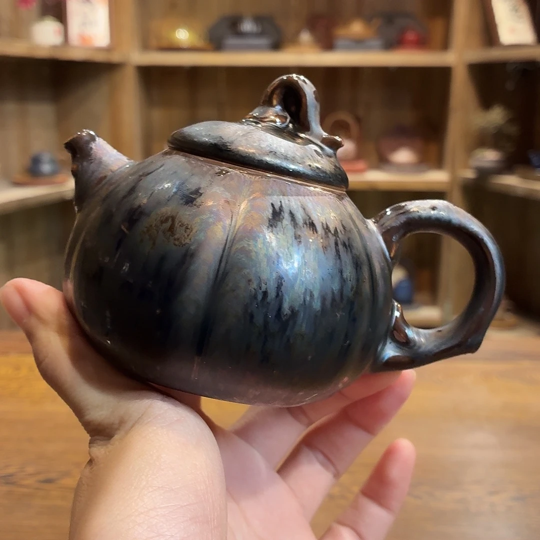 柴烧老岩泥高温茶器皿