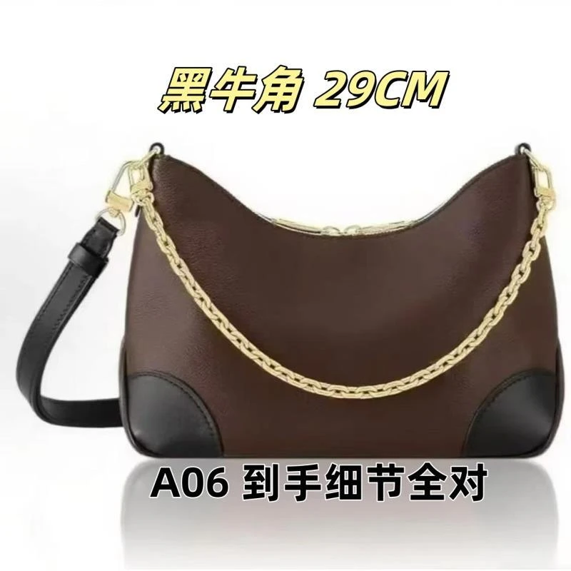 A06 黑牛角29CM 单肩包【细节全对】【全套礼盒】