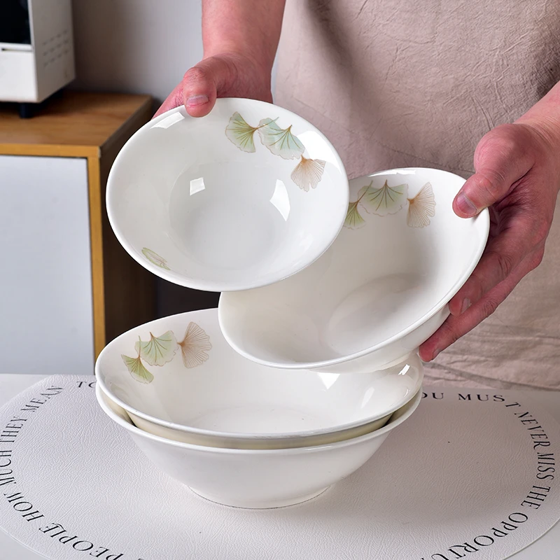 陶瓷斗笠碗6/7/8英寸面碗斗碗餐馆拉面碗家用扣肉碗装菜碗可微波