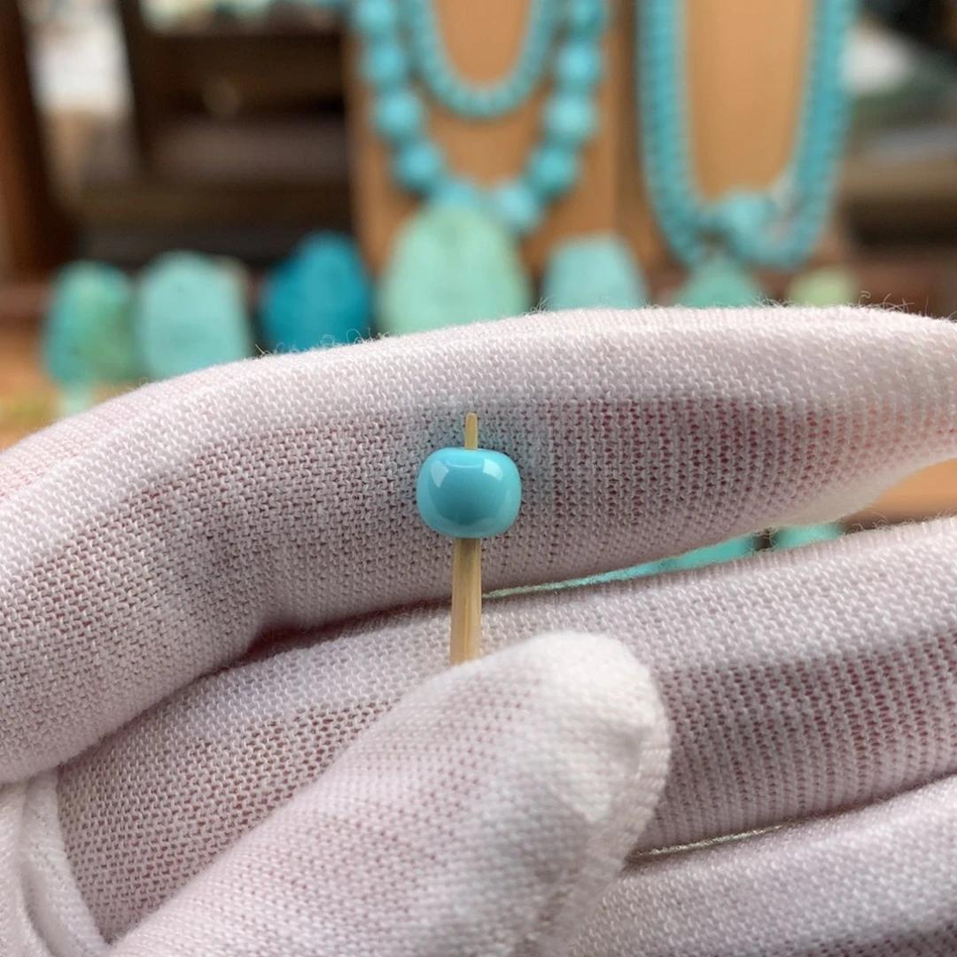 绿松石未镶嵌珠宝奇石6mm