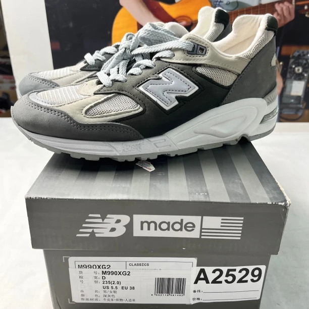 A2529 NEW BALANCE M990XG2 38码数运动鞋 直播微瑕疵 无售后