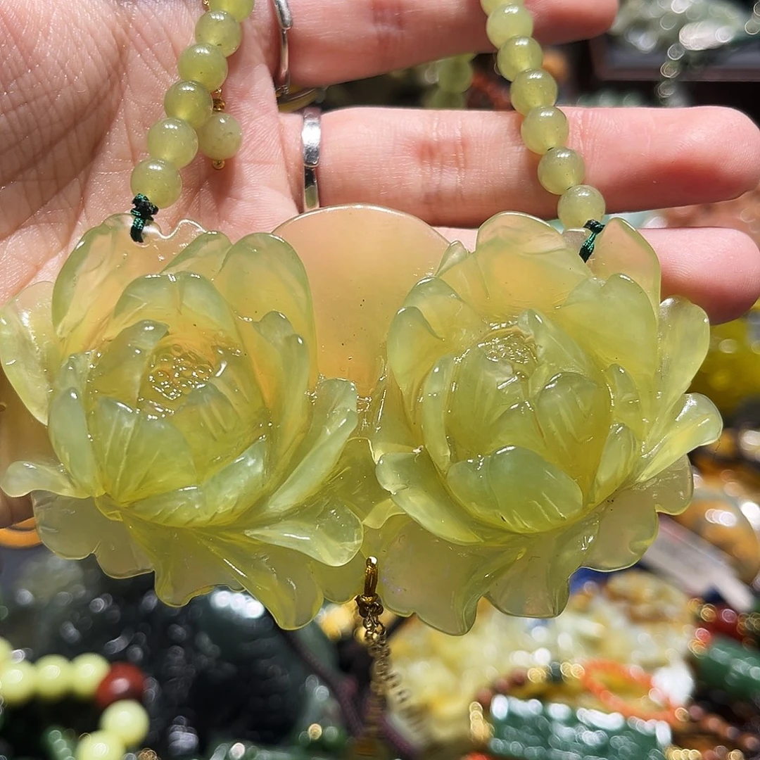 未镶嵌岫玉毛衣链