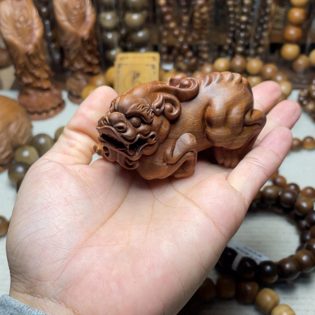 檀香木把件老山檀香貔貅