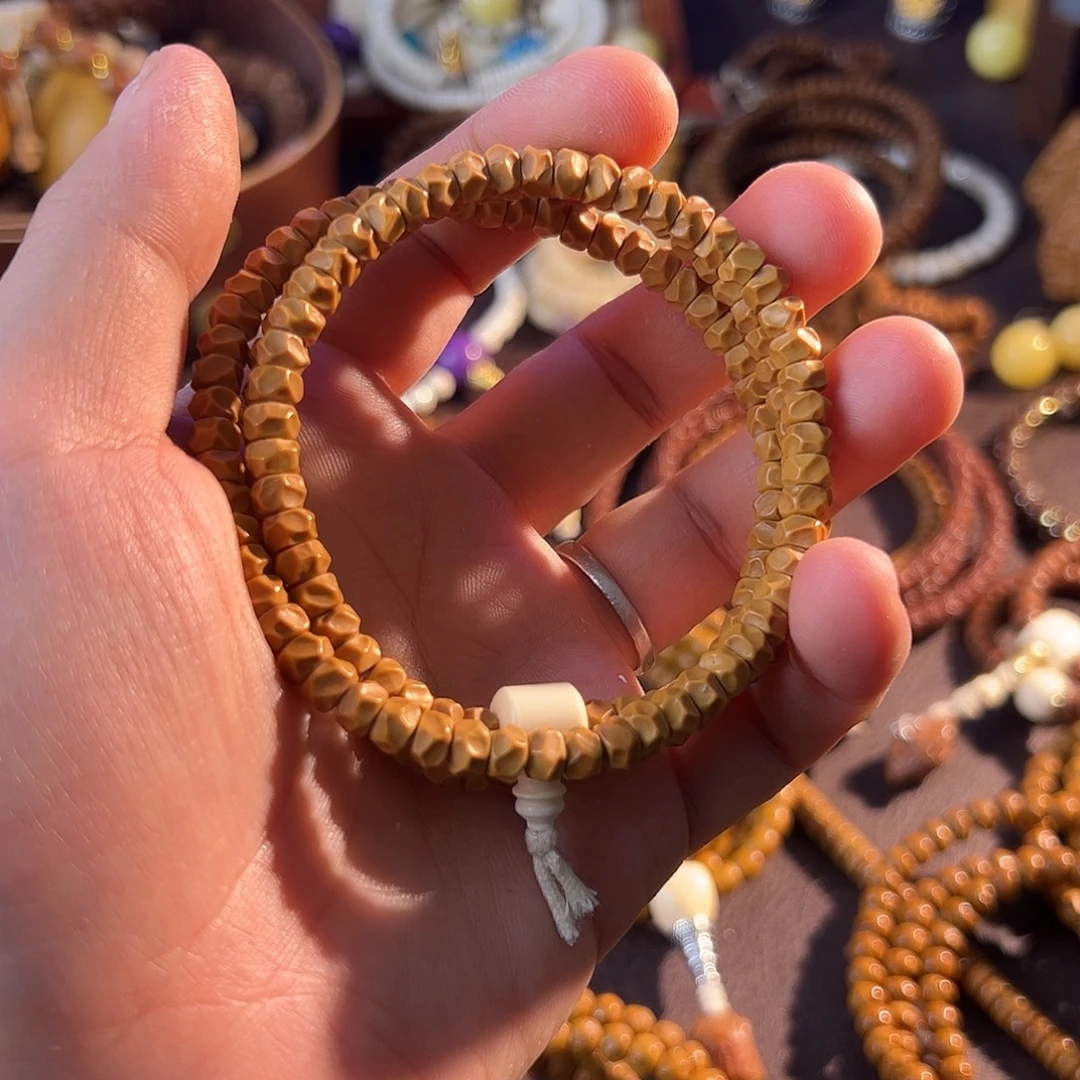 橄榄核吊坠手工无相核尖药片108