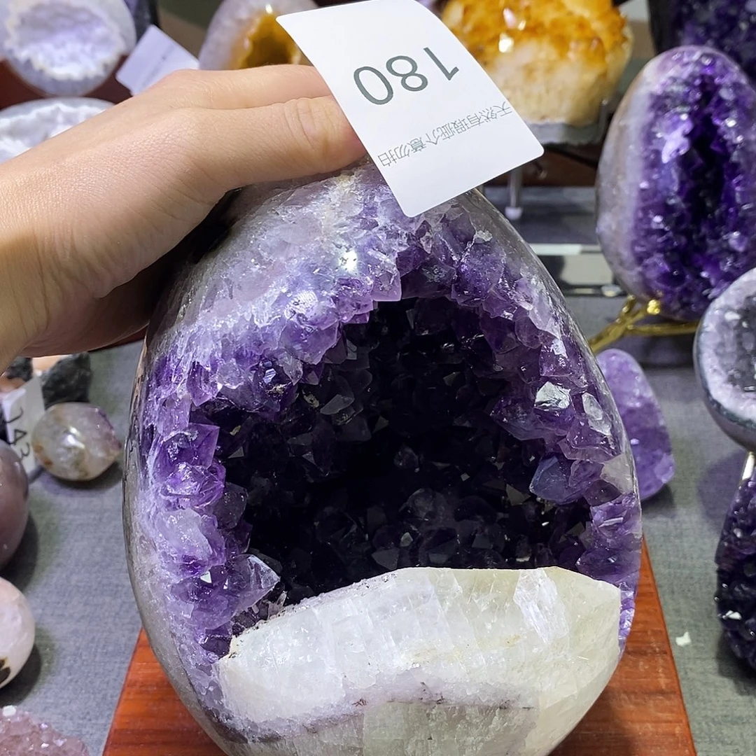 未镶嵌紫晶珠宝半成品