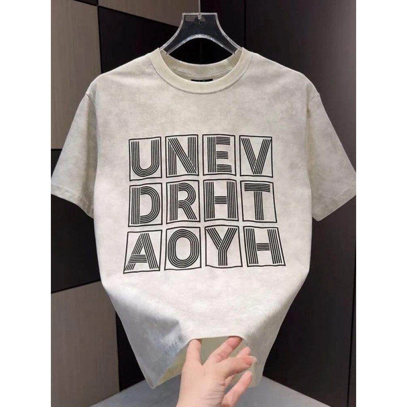 【高品质 冰棉】夏季爆款圆领短袖T恤衫男潮流时尚透气百搭2830-A