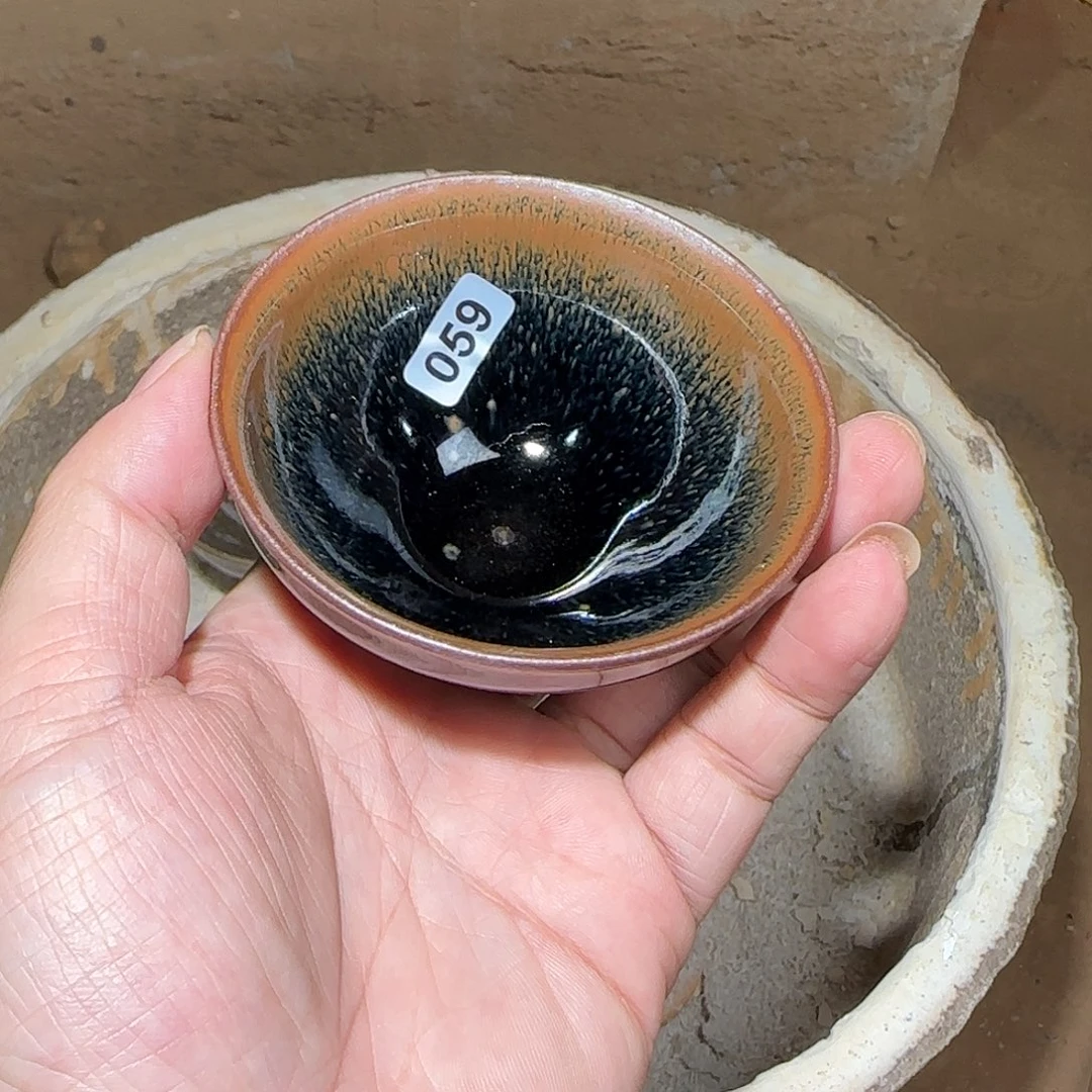 茶盏焦源柴烧自然还原059