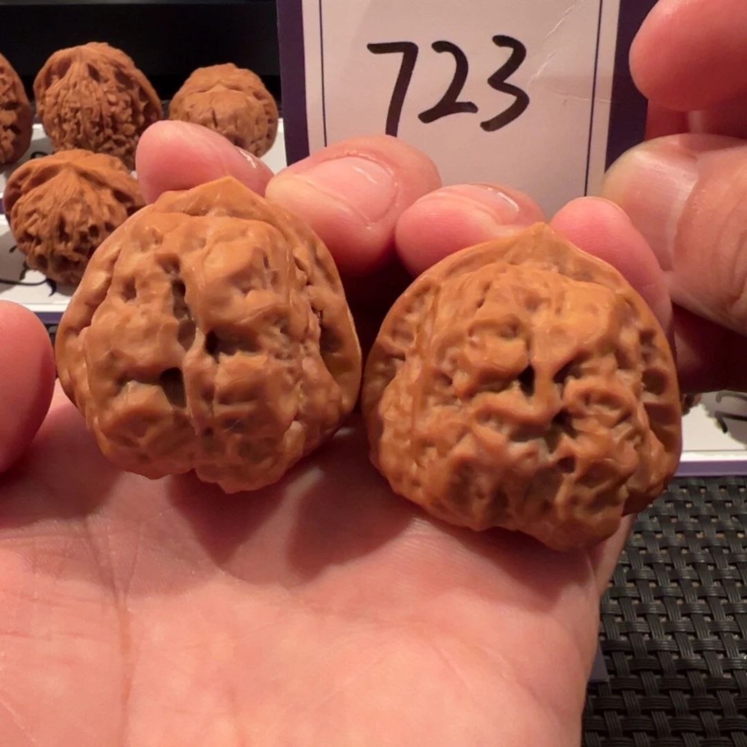 把件文玩核桃全品三角蛙37尺寸723号