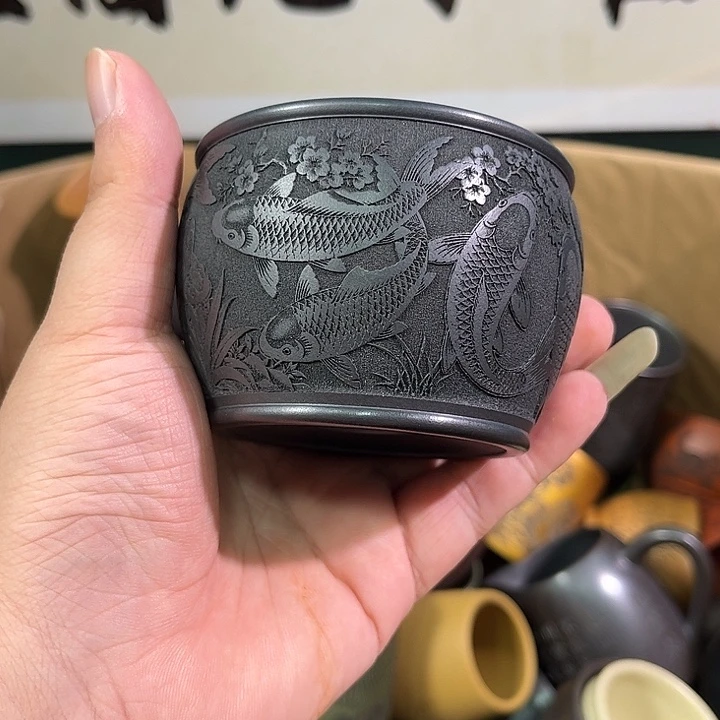 茶杯紫砂全手工紫砂主人杯