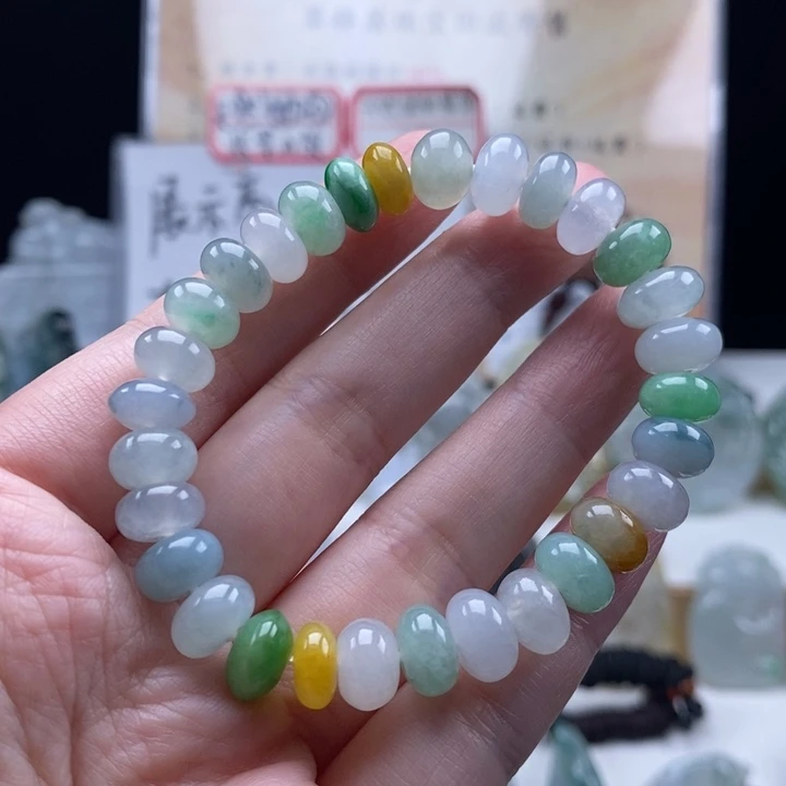 翡翠未镶嵌颈饰翡翠手串