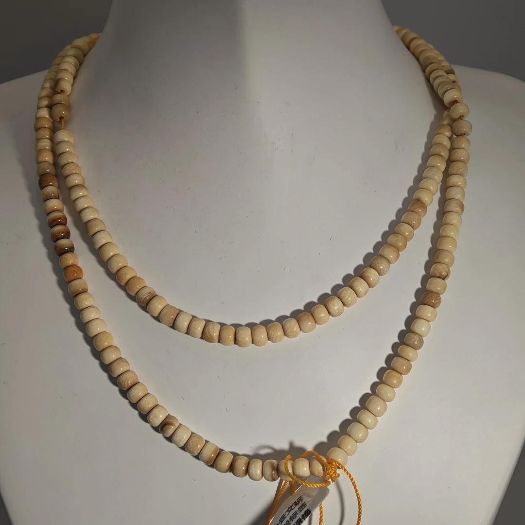 猛犸牙冰料满纹桶珠多圈5*4mm假一罚四X290