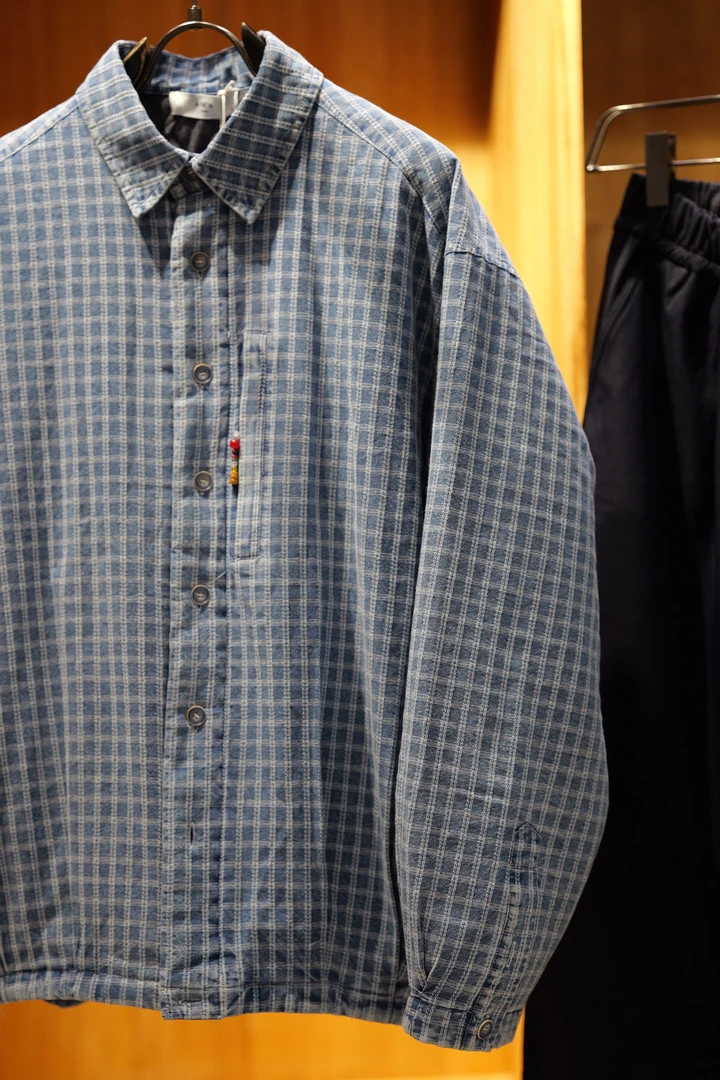 工社Store2025款宽松型翻领时尚潮流日系棉服男装7585