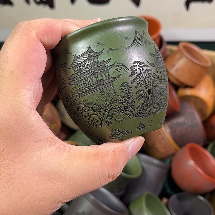 茶杯紫砂全手工紫砂主人杯