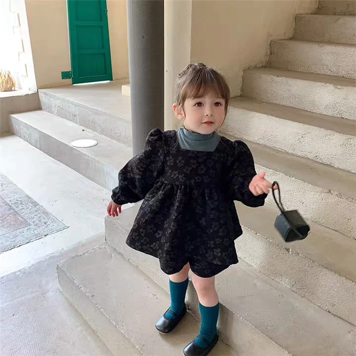 【繁花】Q2424TZ特种压花两件套鱼子酱品牌儿童女童