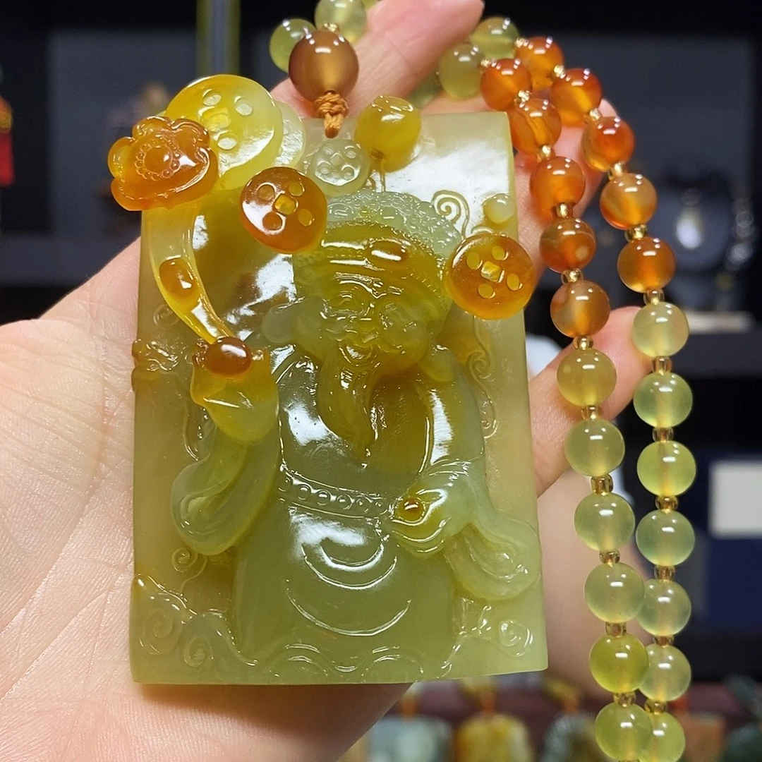 未镶嵌岫玉挂件吊坠