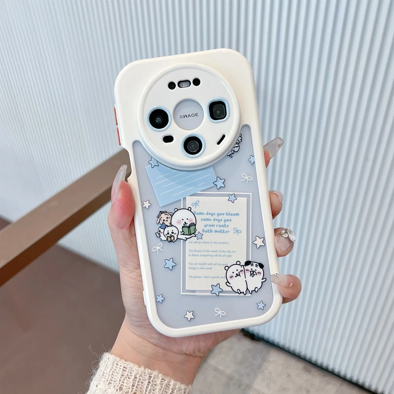 适用于华为mate80新款手机壳小熊标签mate80pro透明mate80promax