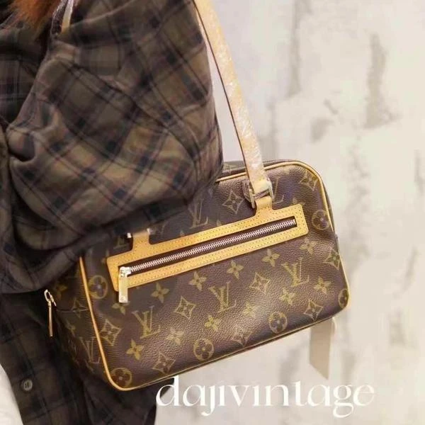 大吉中古/Lv中号开口笑单肩包