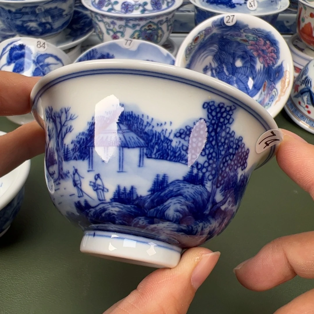 陶瓷景德镇纯手工纯手绘茶具木木74