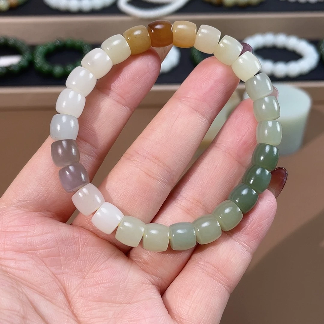 和田玉手链未镶嵌8.3