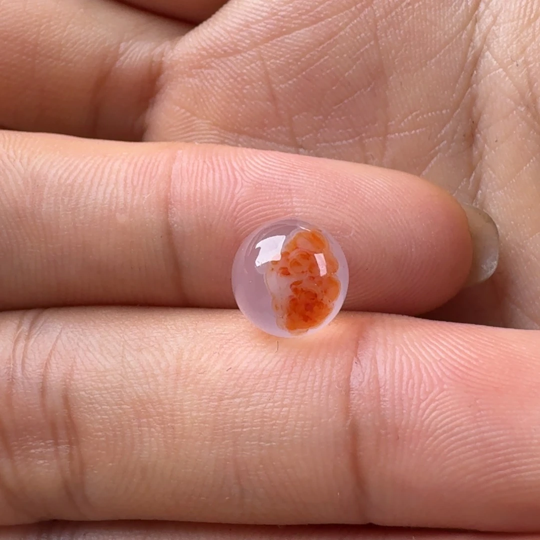 南红玛瑙飘花圆珠9.2未镶嵌