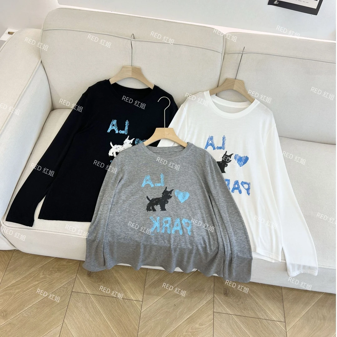 超柔软~夏季必入莱赛尔轻薄透气印花长袖T恤2598