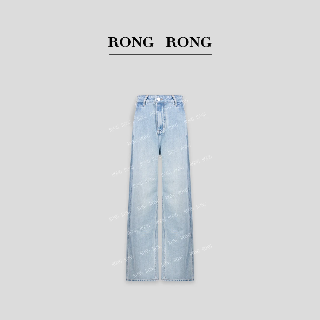 溶溶J【云朵拖地裤】RONGRONG莱赛尔修腿牛仔裤 R18203-5.12K001