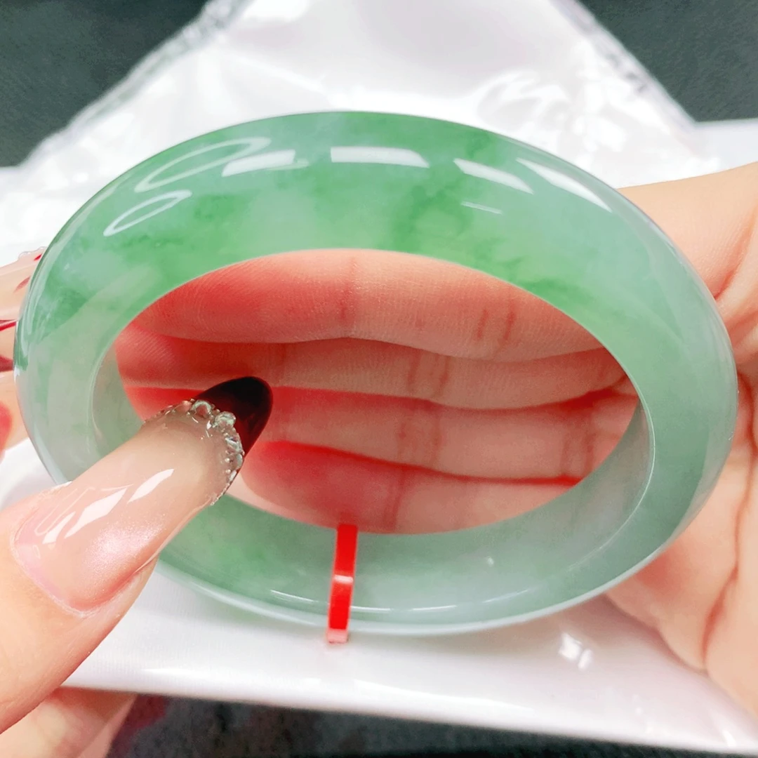 翡翠未镶嵌手镯56