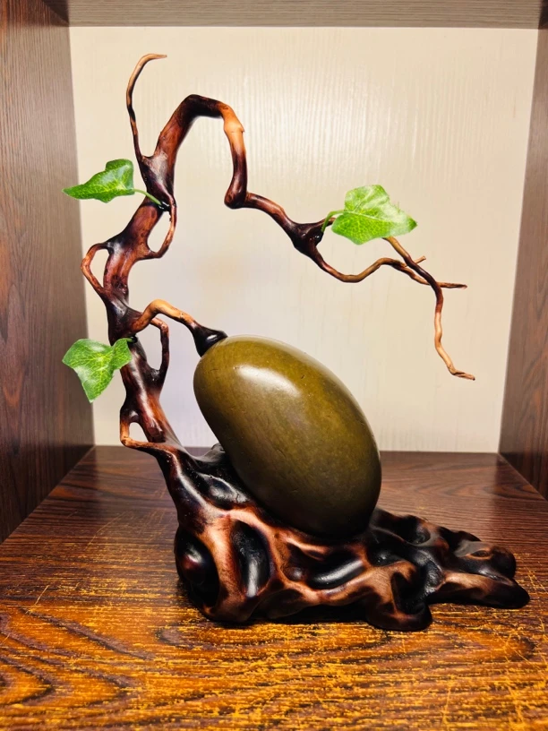 天然水冲石 精品福瓜 玄关摆件家居装饰大丰年