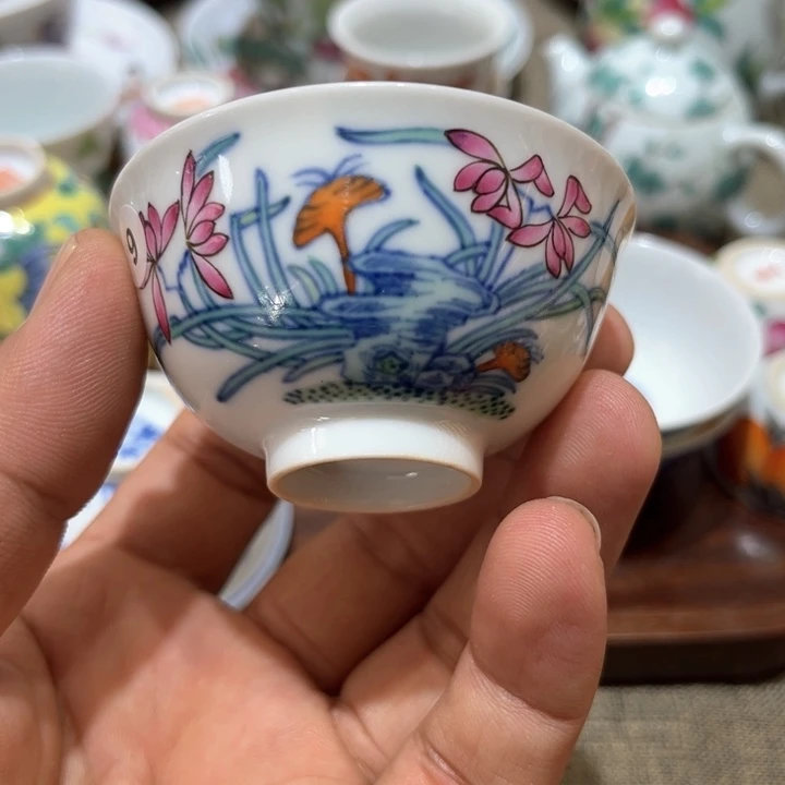 纯手绘精品盖碗杯