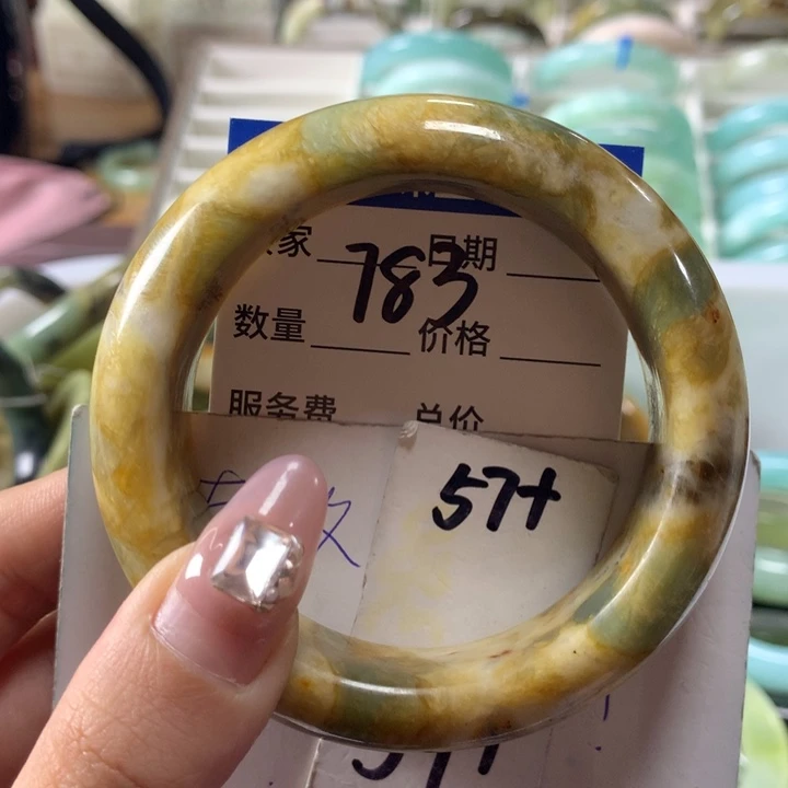 蛇纹石玉手镯未镶嵌783