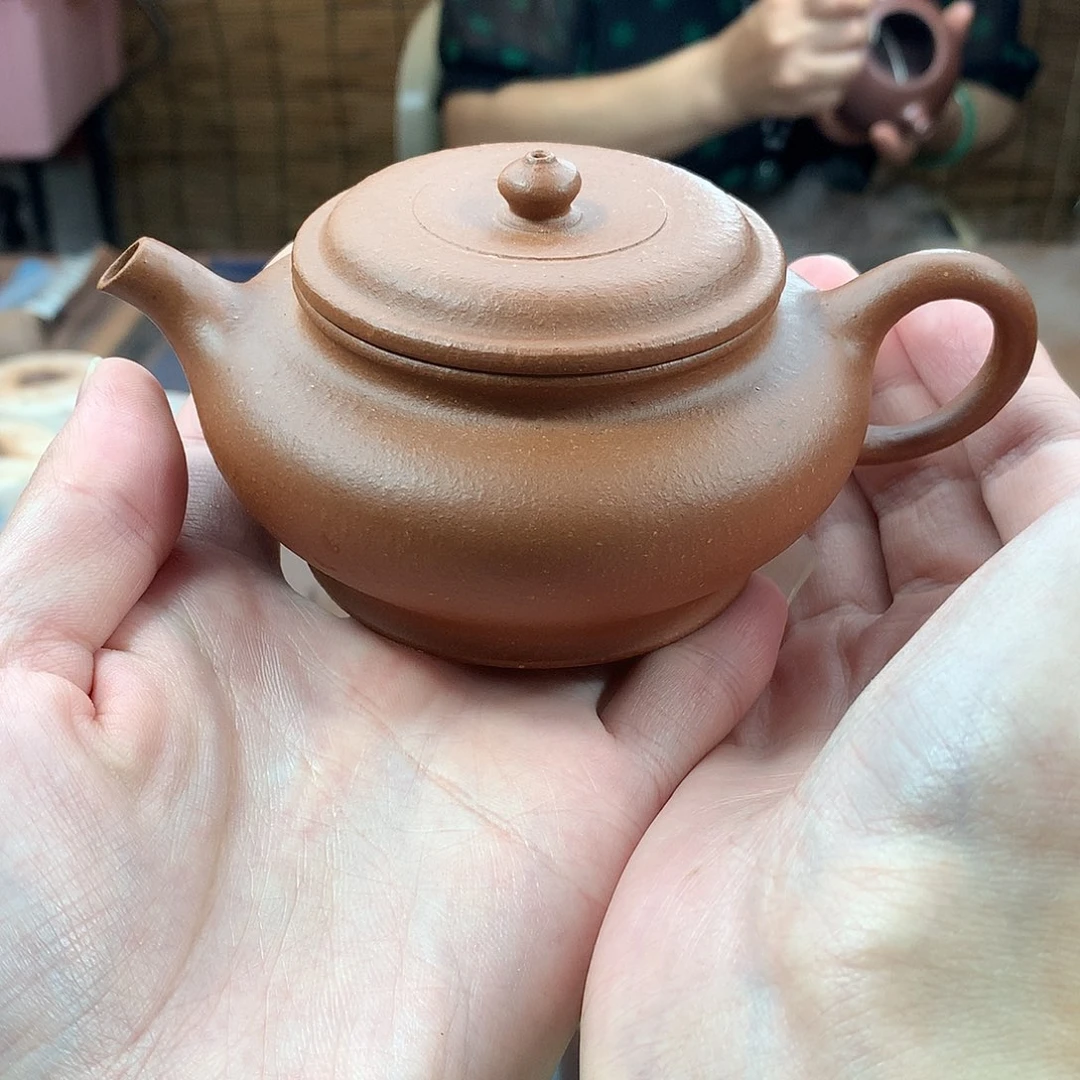 茶壶紫砂大彬虚扁 150cc 降坡泥 周宜君