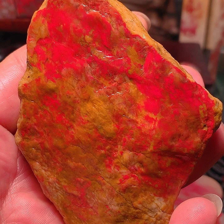 昌化石好****5昌化田黄鸡血石