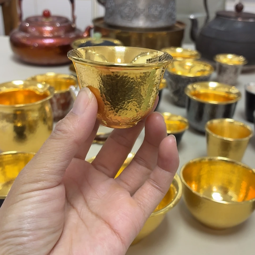 李小鹤里外金足金2克铃铛杯35毫升