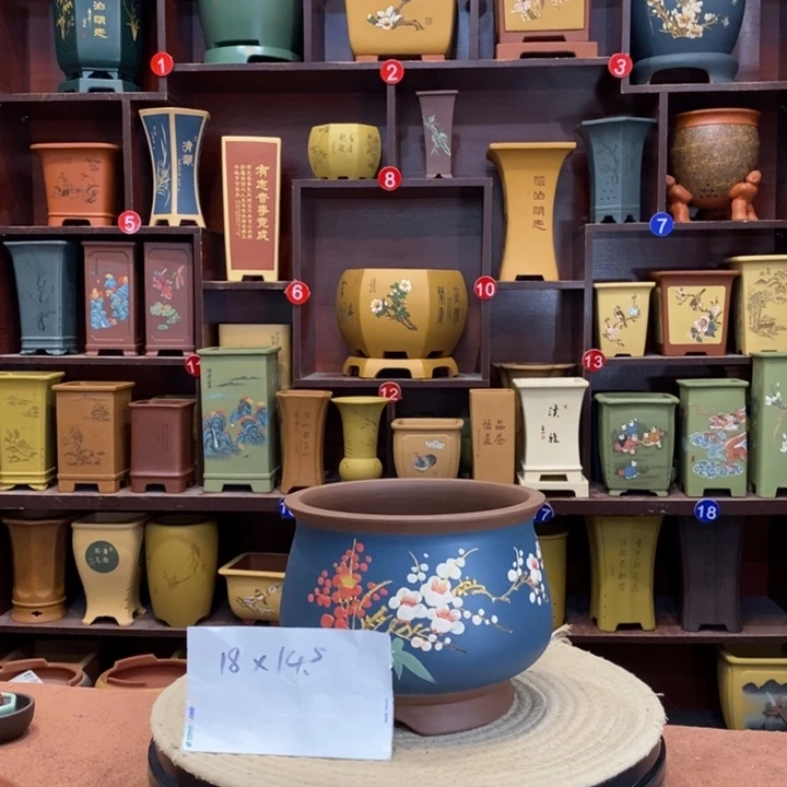 紫砂花盆紫砂花盆