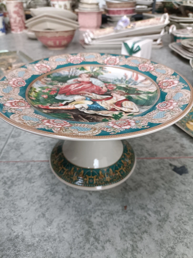 黑瓷绿色罗密欧托盘