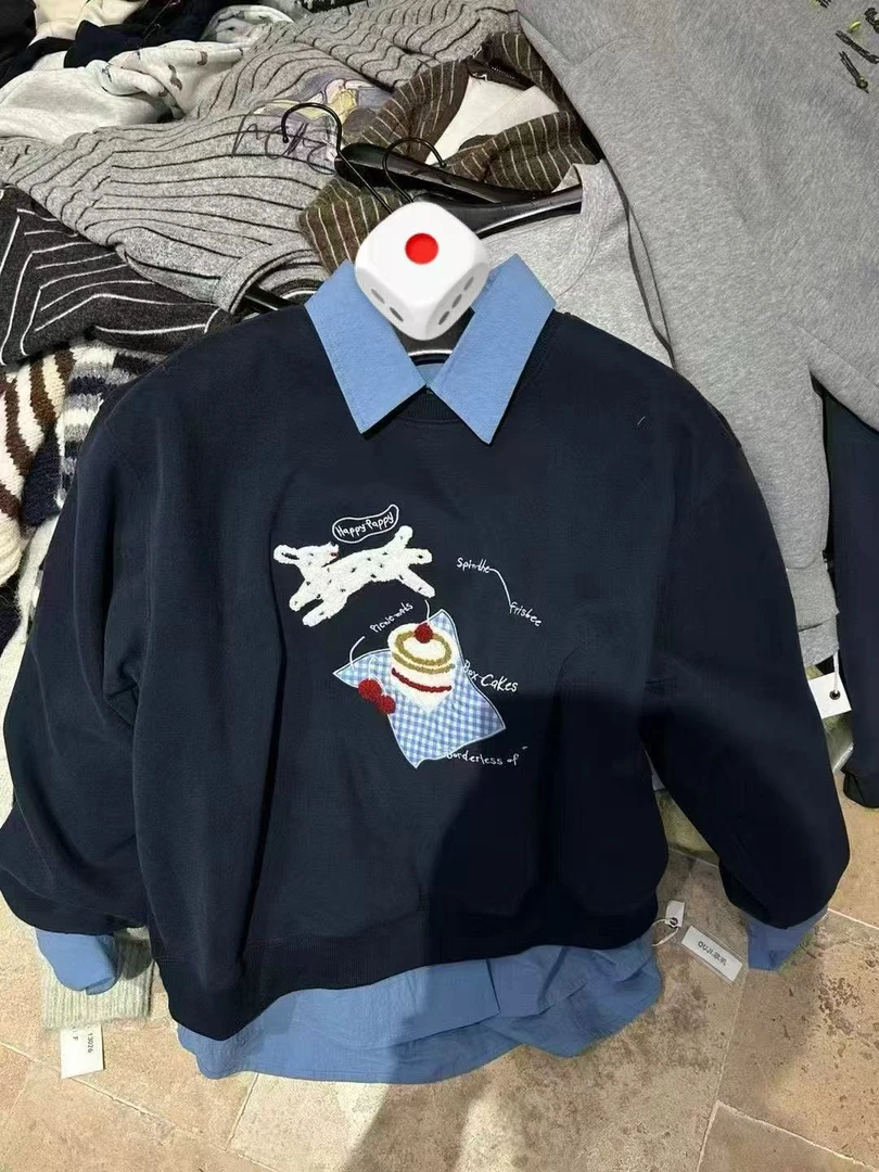 NANA家蛋糕狗狗百搭短款卫衣@5276